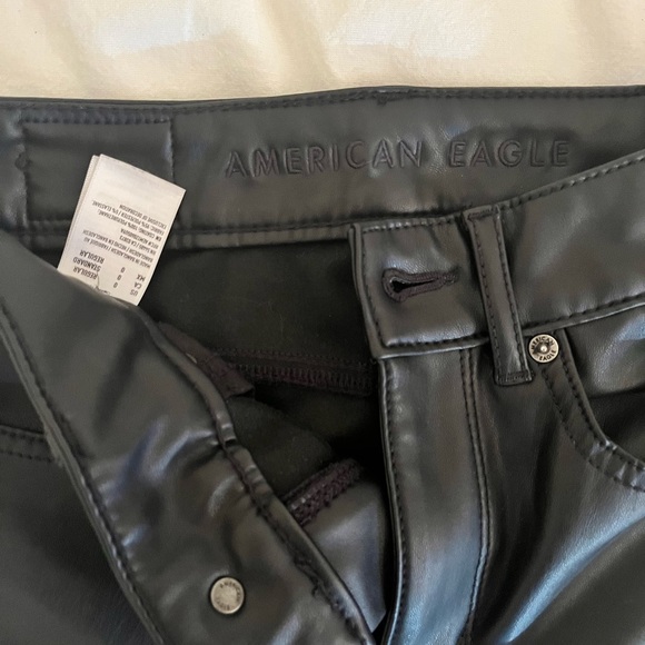 American eagle faux leather flare pants - Picture 3 of 4